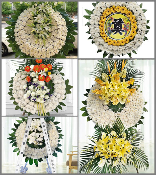 山东青岛莱西市姜山镇葛一村花圈速递
